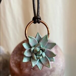Succulent Pendant Necklace